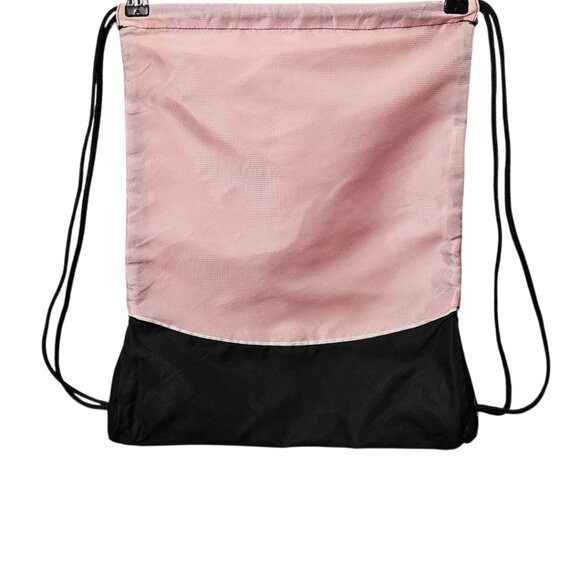 Nike Draw String Training Gym Sack Pink Black Backpack Bag - Picture 5 of 8